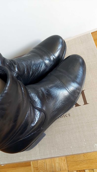 Lasocki botki czarne buty zimowe skórzane 39