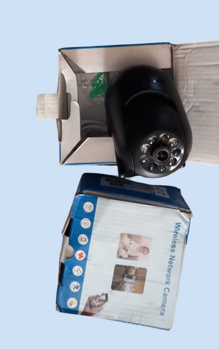 Безпровідна вулична IP-камера 2.4G PTZ WIFI 2K IP Camera V360 камера чорна