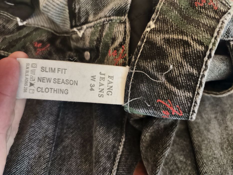 Джинсы мужские, Мом, серого цвета с потертостями!!!