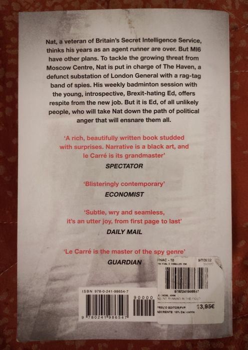 Agent Running in The Field - John leCarré