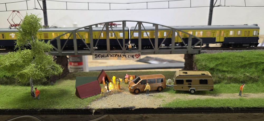 Makieta, diorama, kolejowa, h0, piko, robo