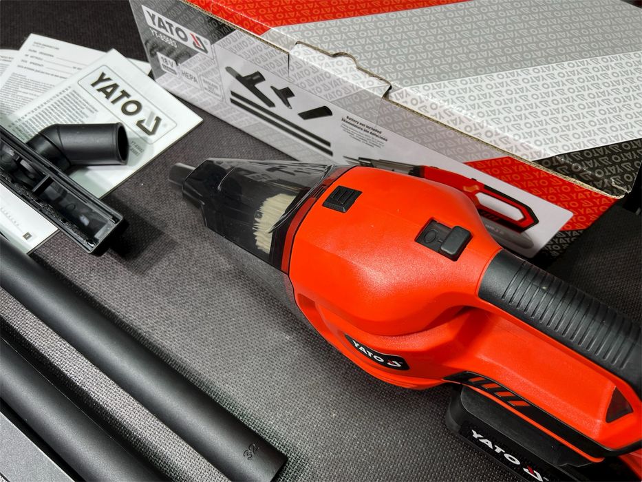 Пылесос аккумуляторный для дома и автомобиля YATO (без АКБ и ЗУ)