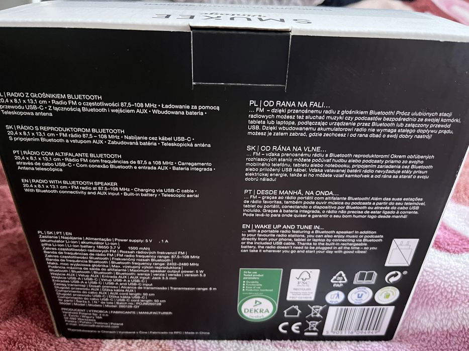 Radio smukee czarne vintage