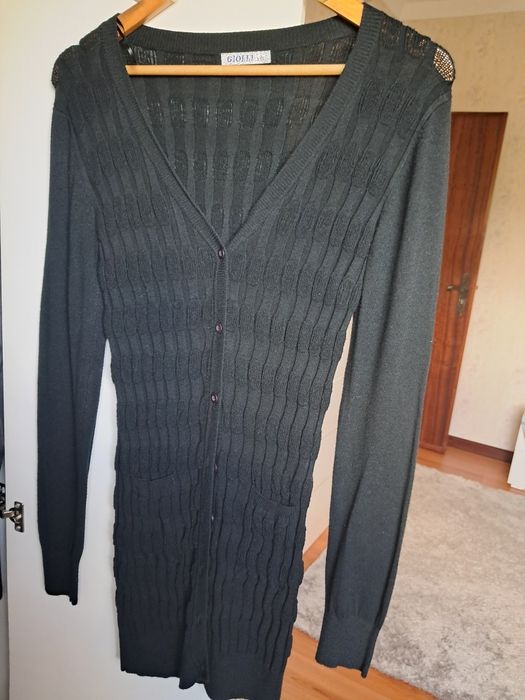 Casaco malha comprido