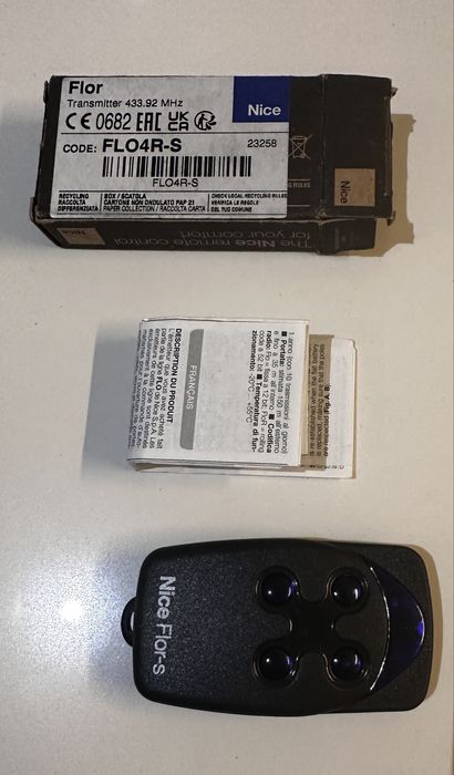 Nice Remote Control (Gate or Roller Shutter)64739301940483121