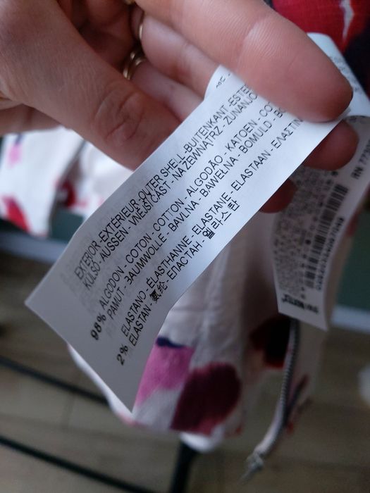 Kurtka / marynarka damska damska krótka  Zara w kwiaty M/ L bawełna Sh