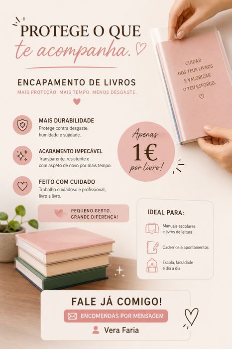 Proteja os seus livros com qualidade