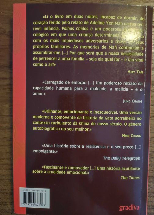 Folhas caídas, de Adeline Yen Mah