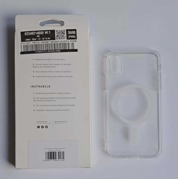 etui Tech Project Magnat Magsafe Clear iPhone x/xs  Nówka