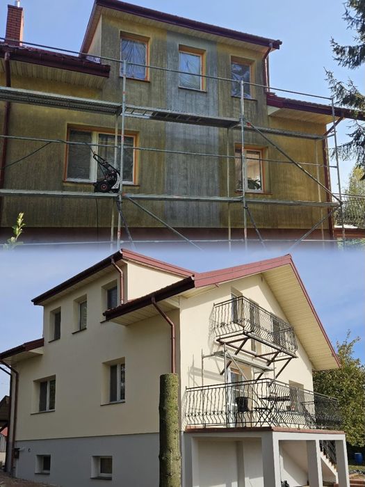 Mycie i malowanie elewacji, Mycie kostki , Mycie dachów