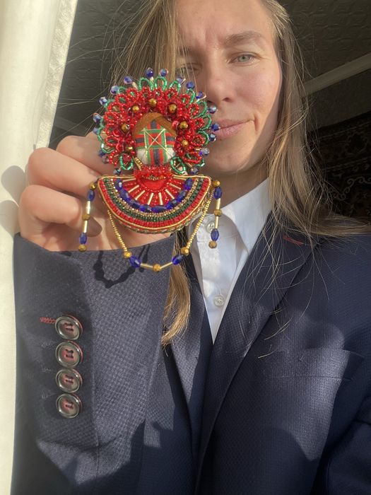 Брошки мотанки та колоски