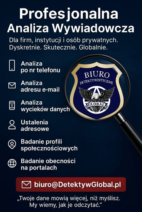 Detektyw- Weryfikacja osób. Zdrady, Poszukiwanie osób.