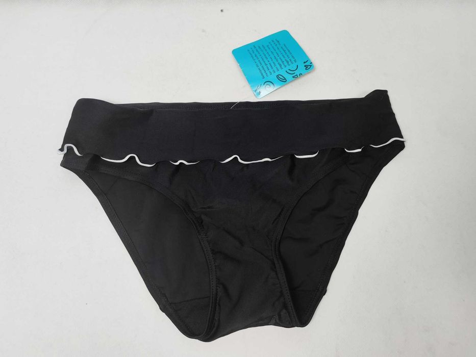 Majtki kąpielowe czarne z wysokim stanem 38/40 SWIMWER ELLOS STD0143A