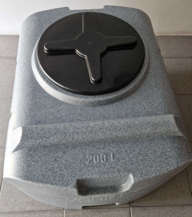Beczka 200l z atestem spożywczym PZH - pokrywa zakręcana