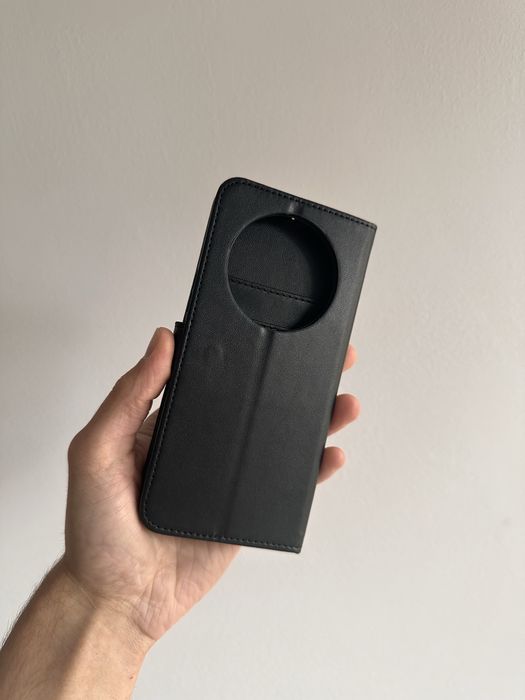 Etui z klapką skórzane zamykane + FOLIA hydro. Do HONOR MAGIC 7 LITE
