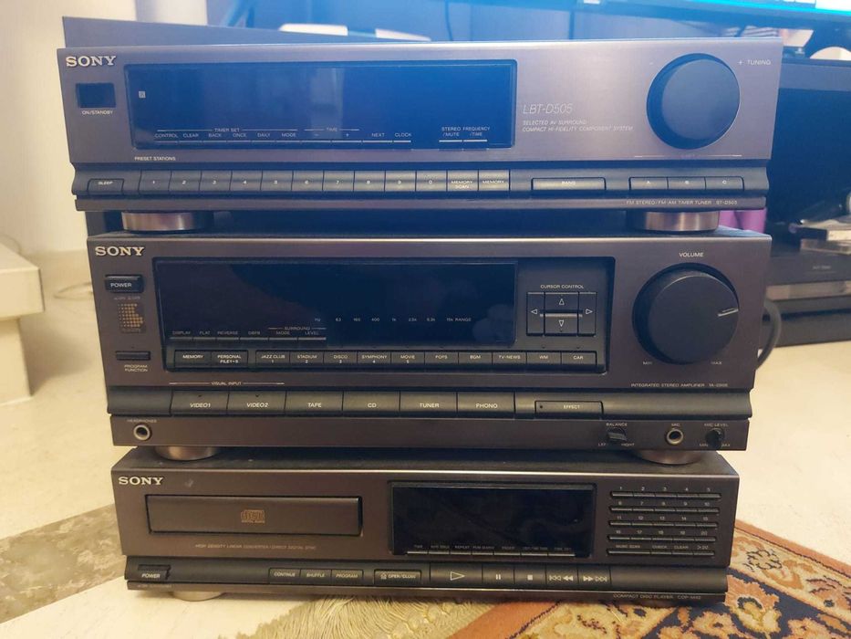 Aparelhagem  Sony LBT-D505 e colunas Sony SS-A705