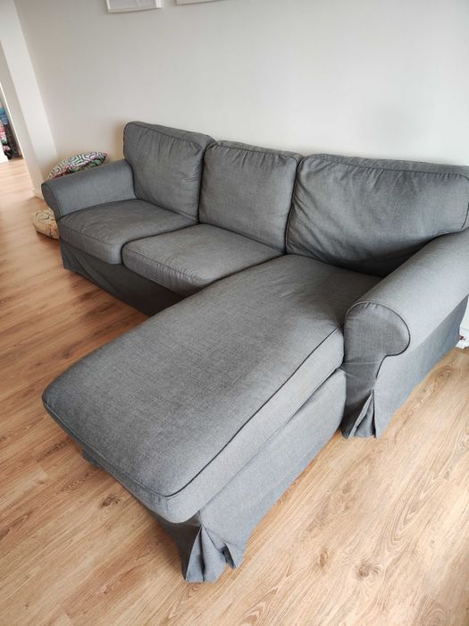 Sofá  Chaise Longue IKEA Ektorp 3 lugares