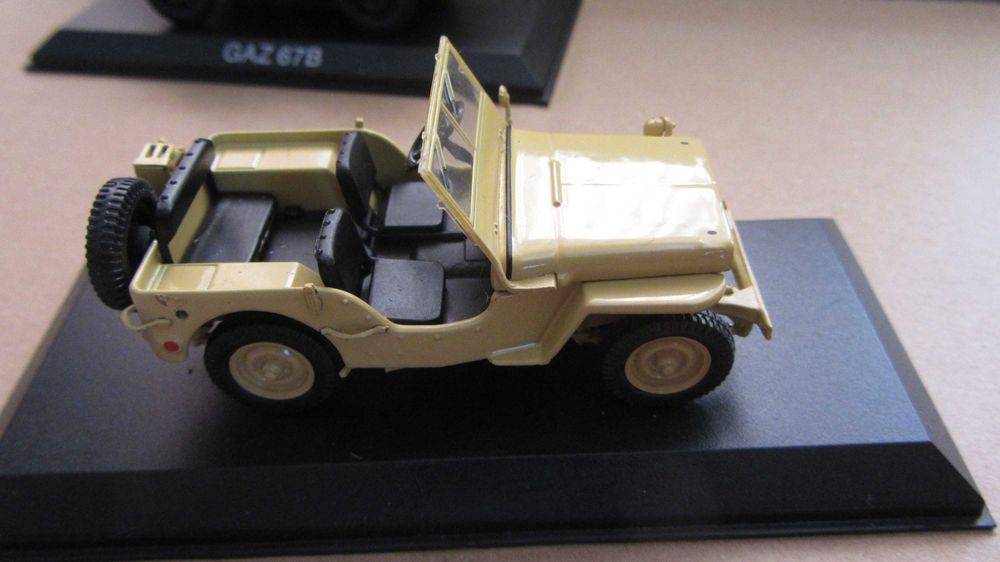 2 машинки  ГАЗ 67В Gaz67B, Jeep Villys MB.