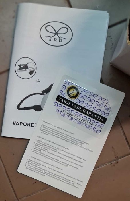 Vaporeta JRD com prancha - Máquina limpeza a vapor e ferro engomar
