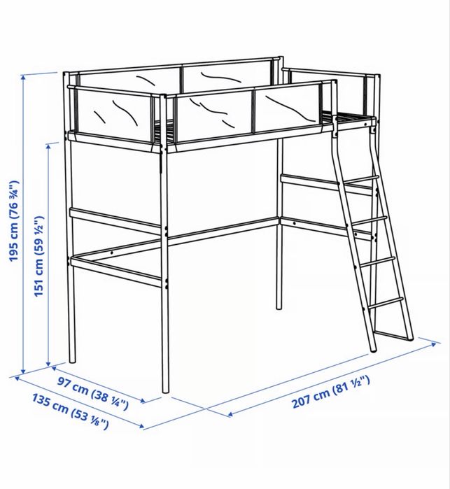 Beliche Ikea com colchao