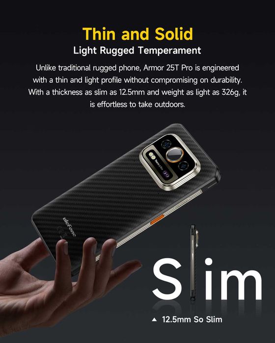 UleFone Armor 25T PRO, 12/256 Gb, 50/64NV/ТЕПЛОВИЗОР/32Mp, 6,78" FHD+