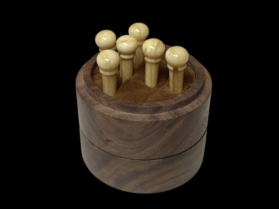 6 Pins Guitarra em osso de camelo GOA Premium Vintage