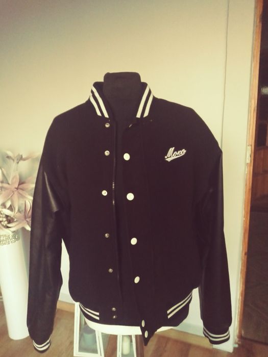 Kurtka czarno biala Moro bombier meska XL