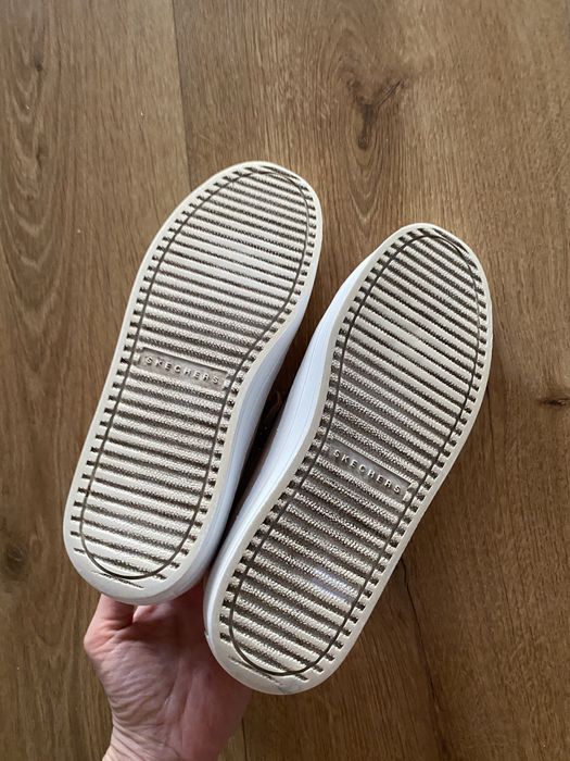 Skechers 36 sneakersy skóra naturalna platforma
