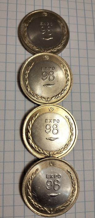 Moedas de 200 escudos - 1998