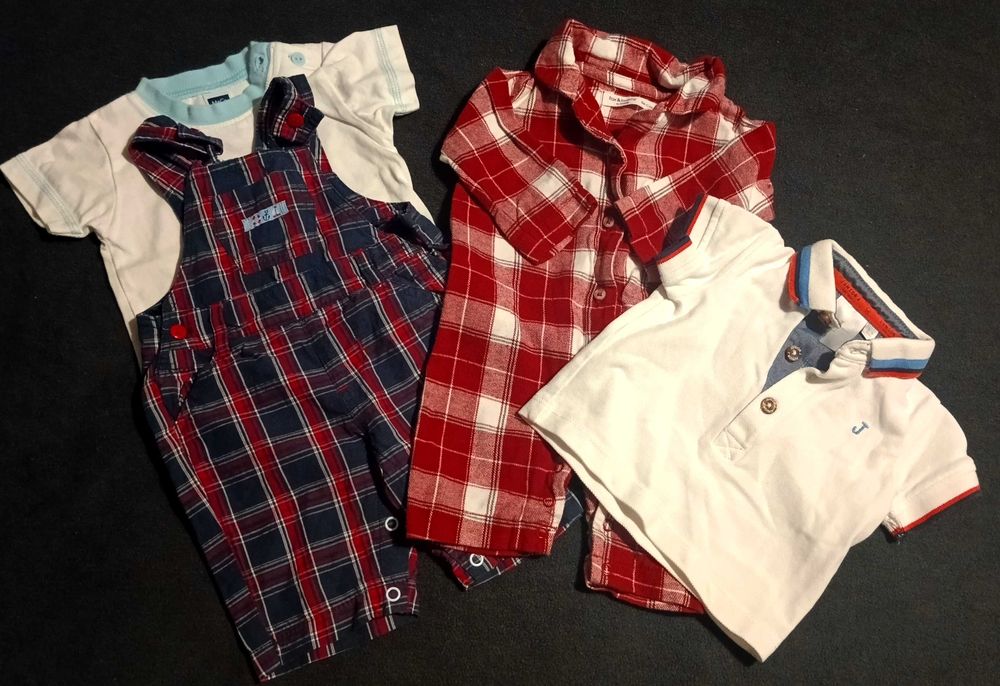 Zestaw ciuszkow dla niemowlaka 56 i 62, stan bdb