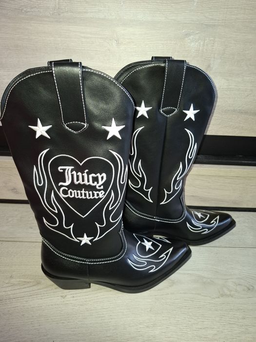 Nowe kowbojki od juicy couture 37 haftowane unikat