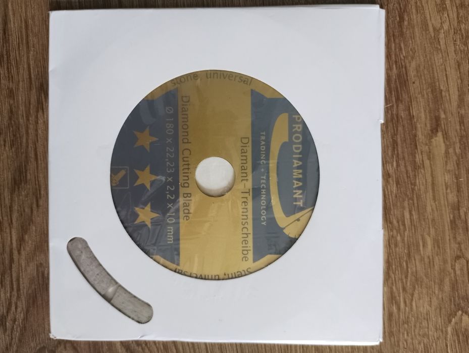 PRODIAMANT Diamentowa tarcza do cięcia 180 x 22,2 mm 10 mm profesjonal