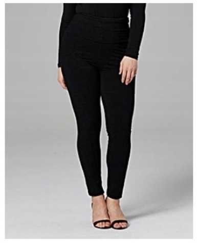 40 LABEL BE LEGGINSY damskie Nowe czarne 78cm