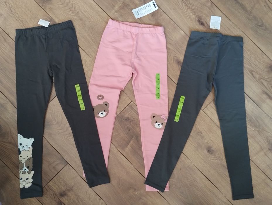 Getry 3 sztuki rozmiar 128 leginsy