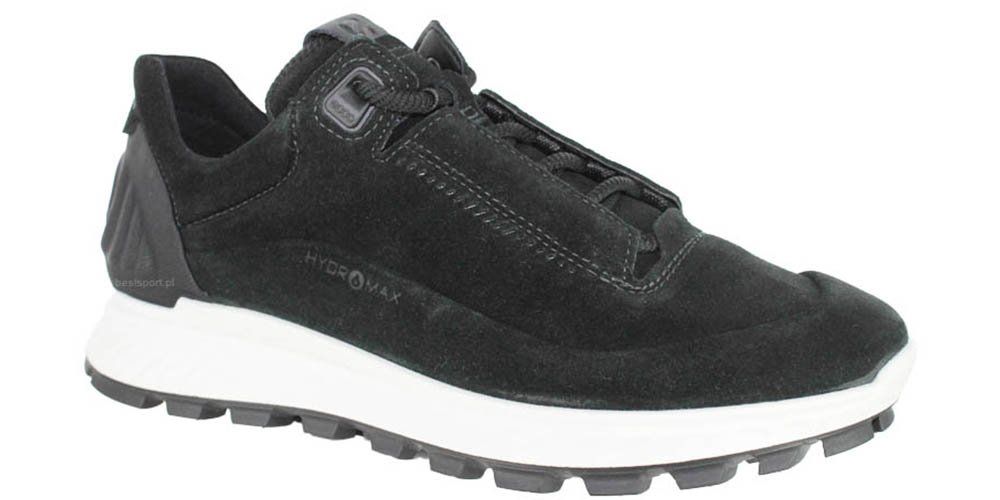 Ecco Półbuty damskie - Exostrike Hydromax - r 39 - Czarne, zamszowe