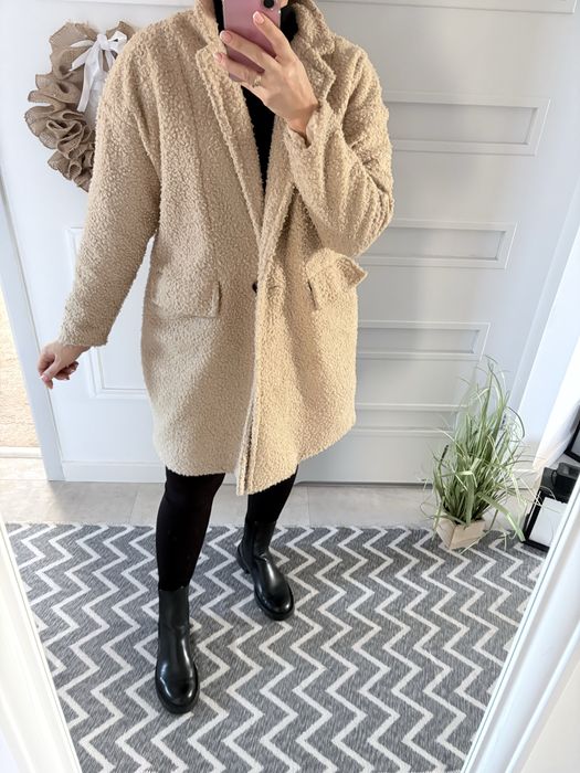 Italy style plaszcz boucle 40 L