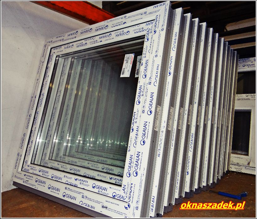 Okno PCV 865x835 R+U od ręki! TANIE OKNA SZADEK