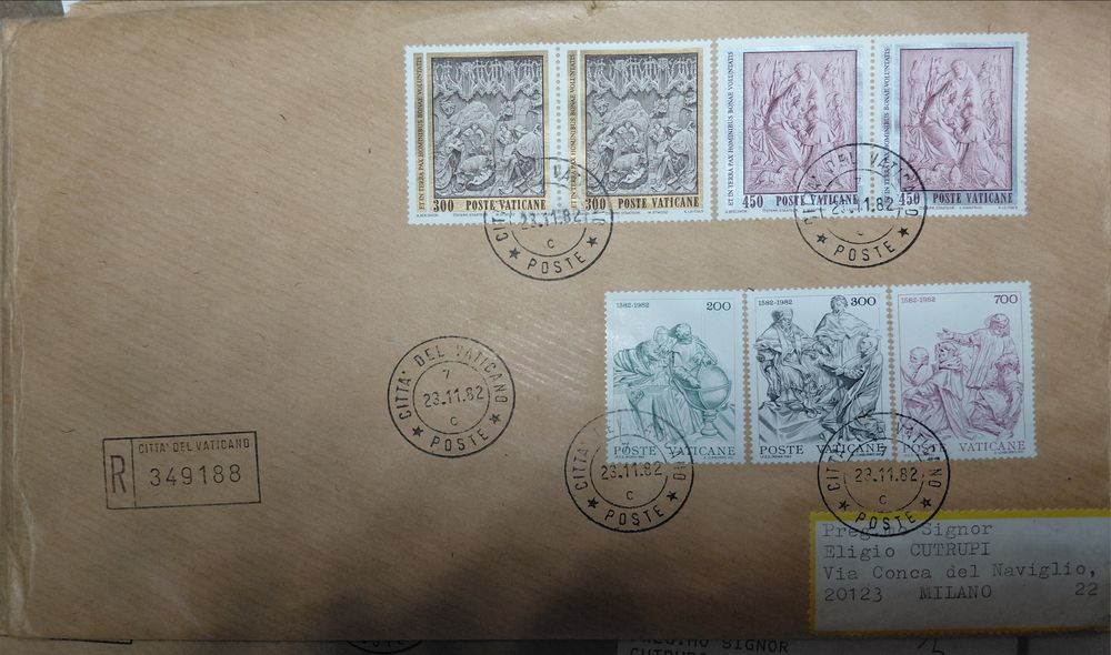 Колекція конвертів Ватикану (1980–1984)