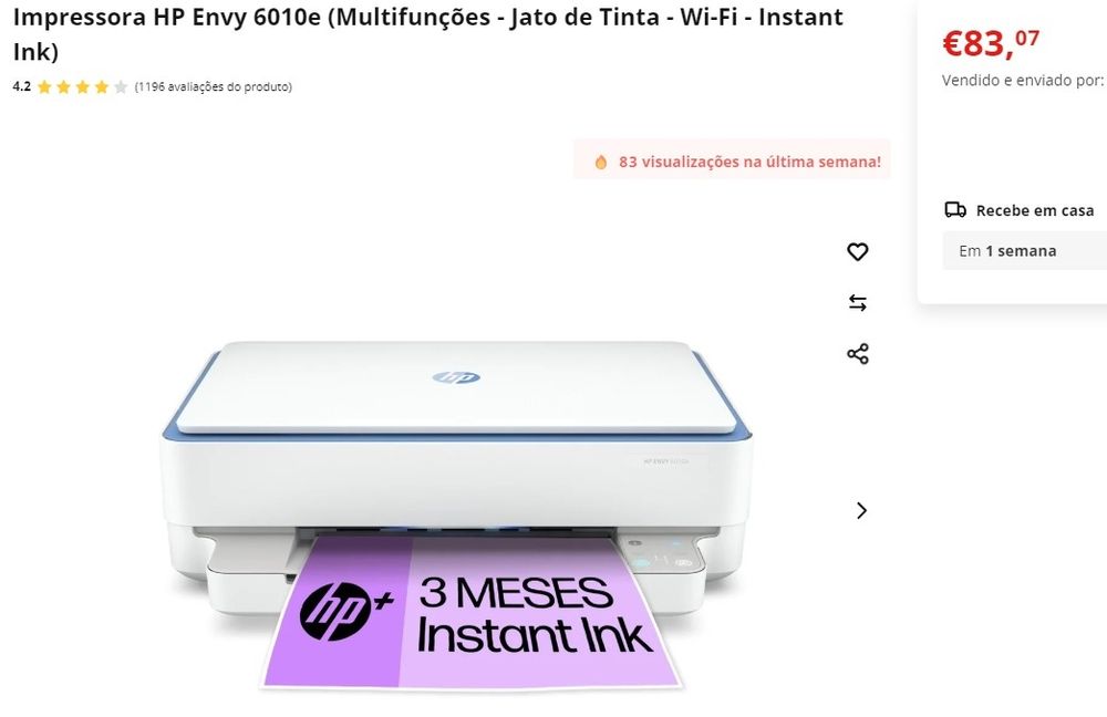 Impressora HP Envy 6010e