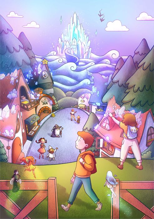 Livro - Infantil - "Aventuras no Reino Mágico"