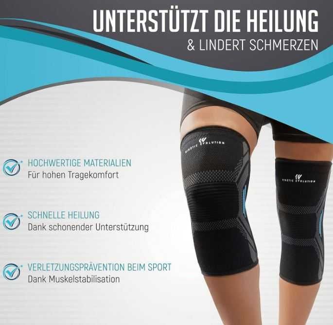 Ortezy ściągacze na kolana Kinetic Evolution L Róż