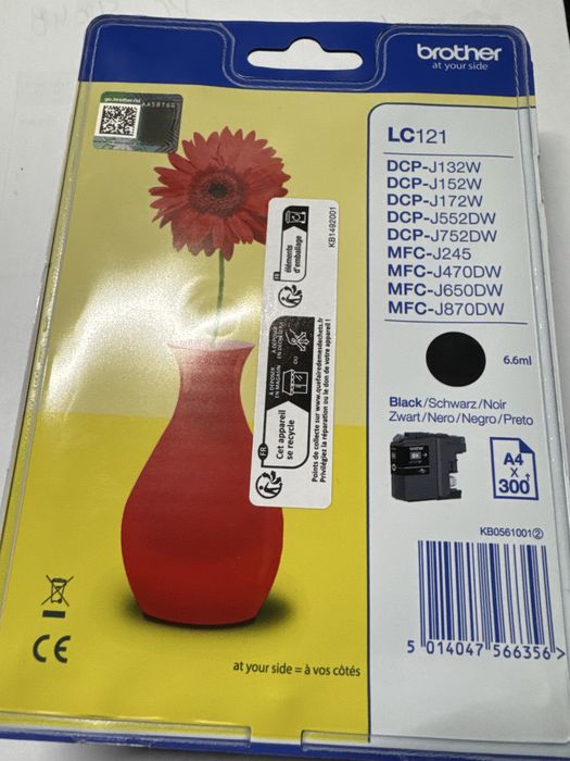 Tinteiro Brother LC121 preto original