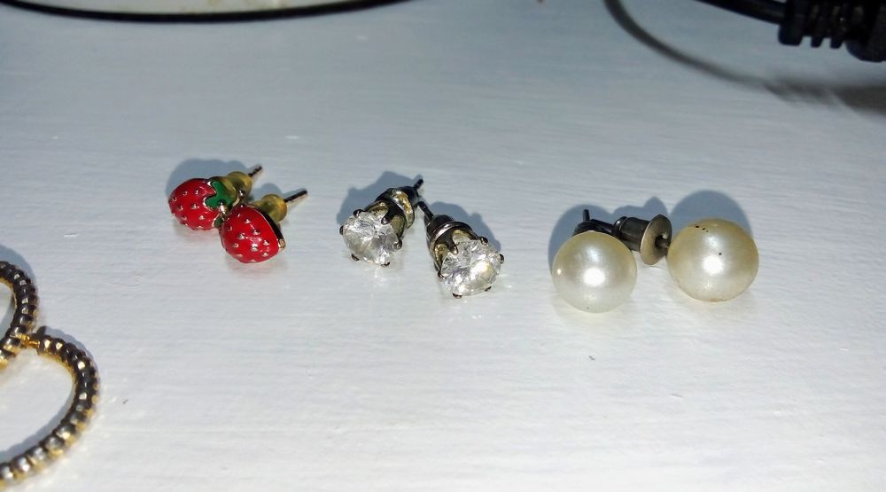 Серьги золотые, маленькие серьги гвоздики