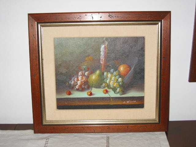 Quadros ponto-cruz, óleo, azulejo com molduras lindíssimas - 6 un
