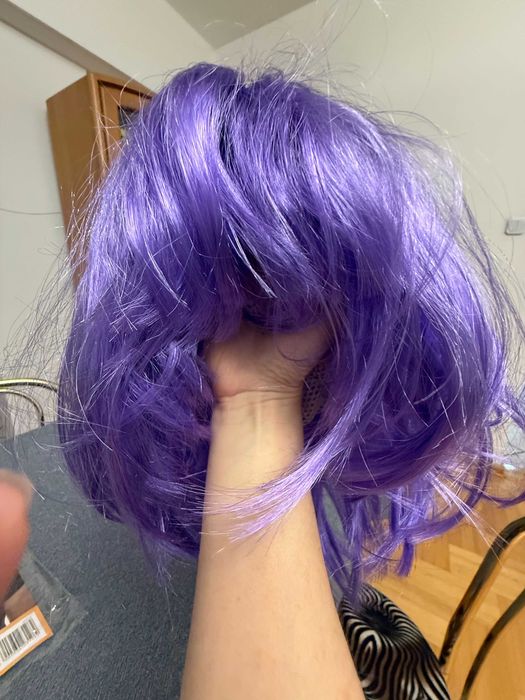 Peruka fioletowa – cosplay / imprezowa