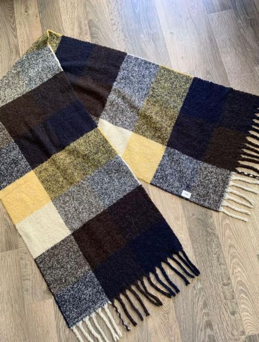 Шарф шерсть у клітинку s.Oliver шерстяний шарфік клітинка