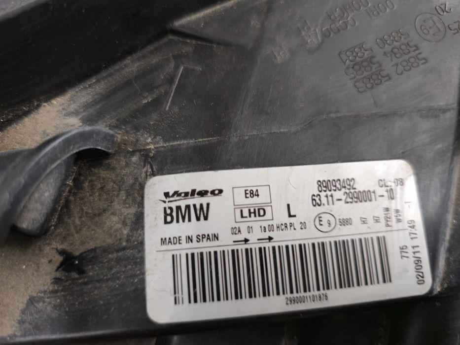 Ótica farol esquerdo BMW X1 E84 (2009 a 2012)