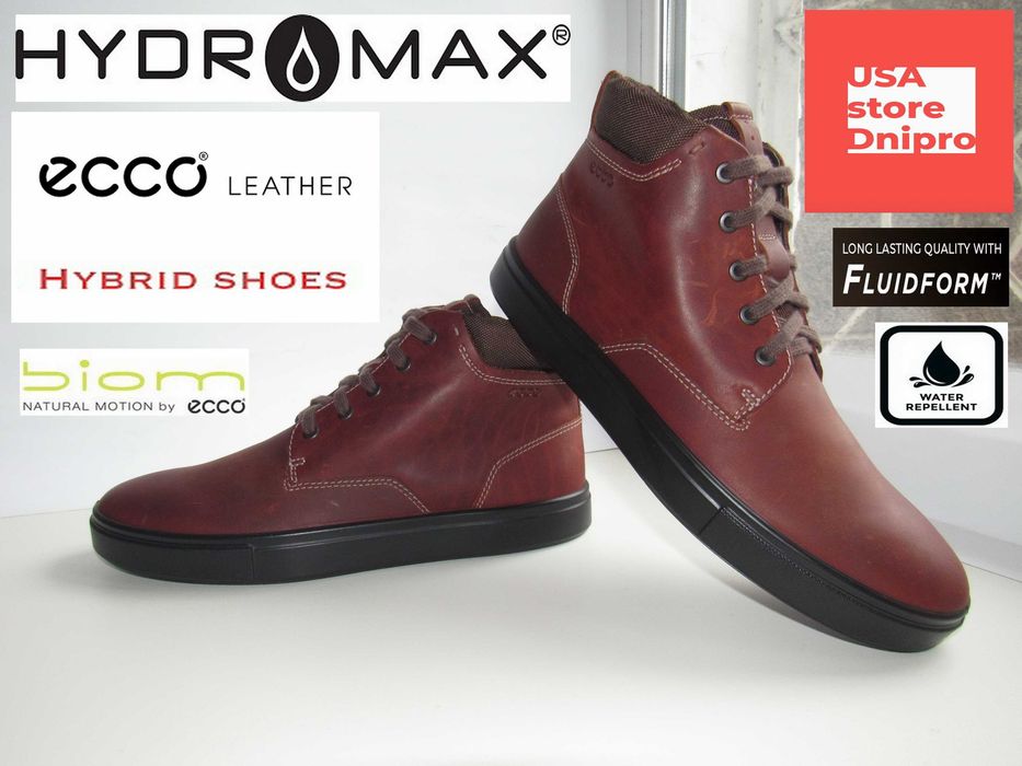 Мембранные кроссовки, хайтопы Ecco Biom Kyle Hi-Top Hydromax 43 (28см)