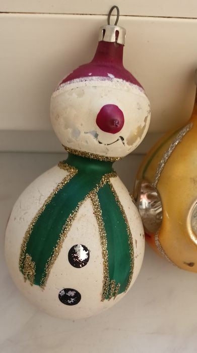 Bombki choinkowe PRL-zestaw 4 sztuki