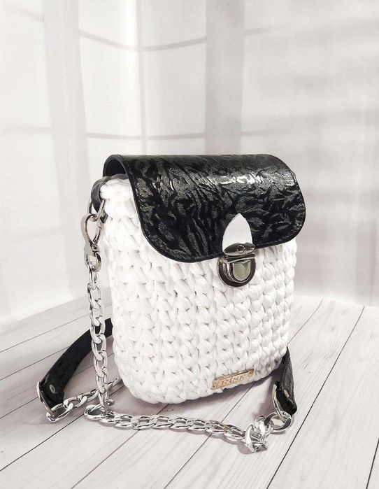 Сумка кросс-боди из трикотажной пряжи "Инь-Янь" от ТМ RISE: 1 160 грн ...